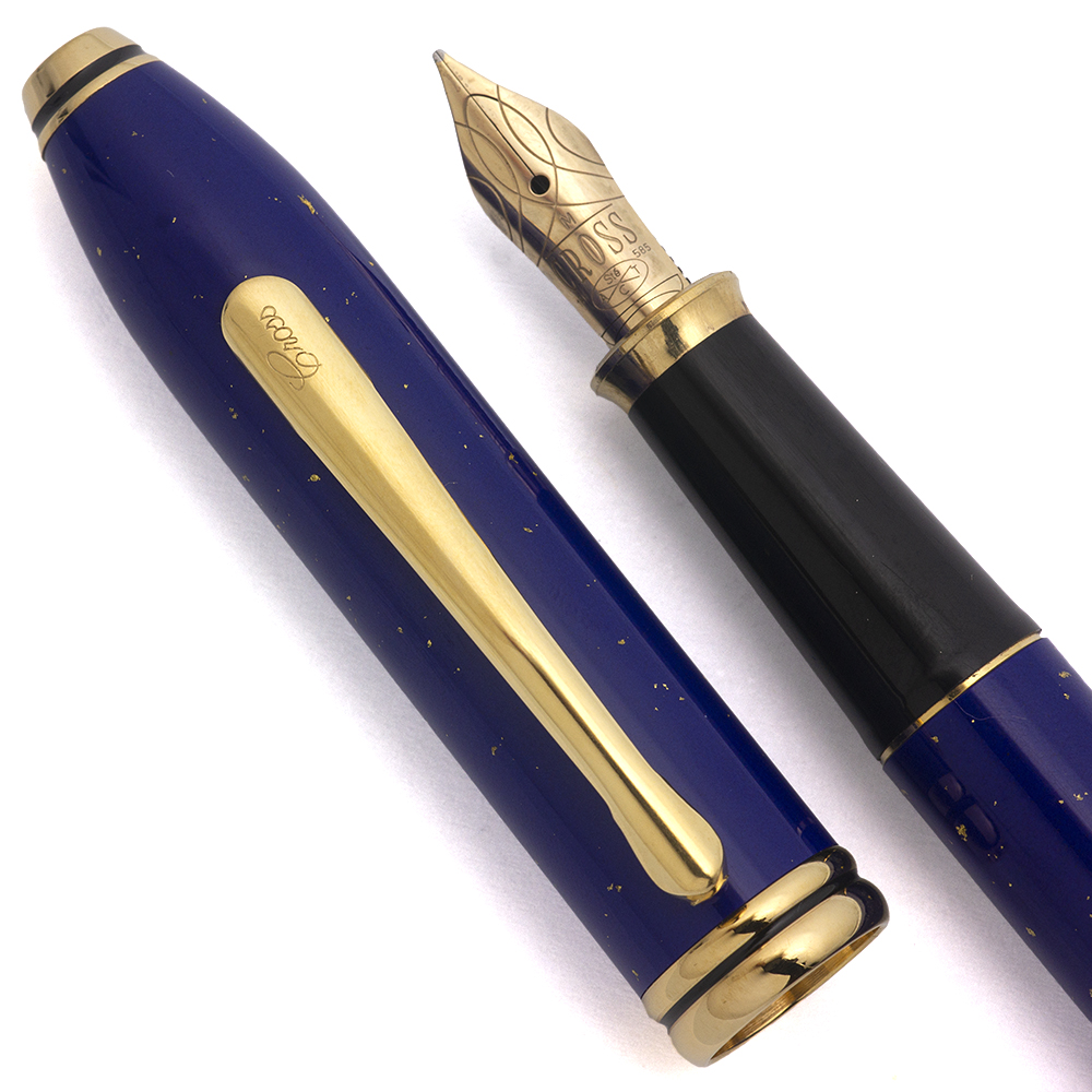 OXFORD Pen 韓国 Cross Townsend Fountain Pen (1998-9) - Lapis Lazuli Lacquer w GP
